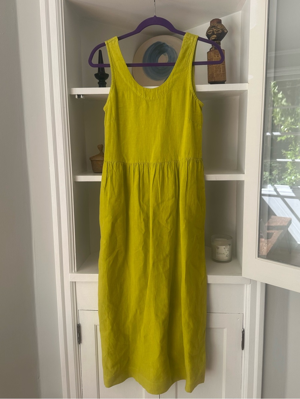 TOAST Billi dress scoop neck garment dyed linen XS NEW